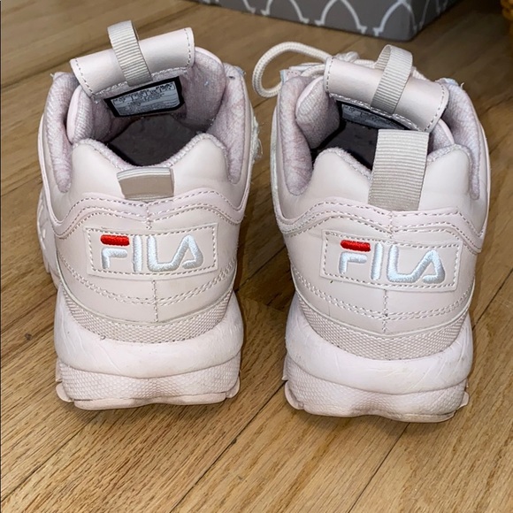 Beige/Pink Fila Sneakers - Picture 2 of 2